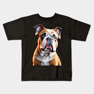 Portrait of a Cute Dog Kids T-Shirt